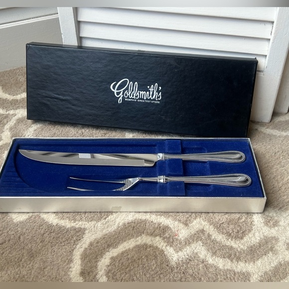 Towle Stainless Bead Trim Carving Set - Picture 6 of 8